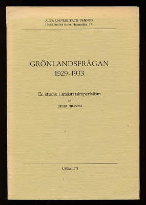 Inger Nilsson : Grönlandsfrågan 1929-1933