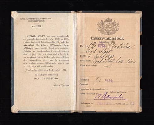 Inskrivningsbok (upplaga 1914)