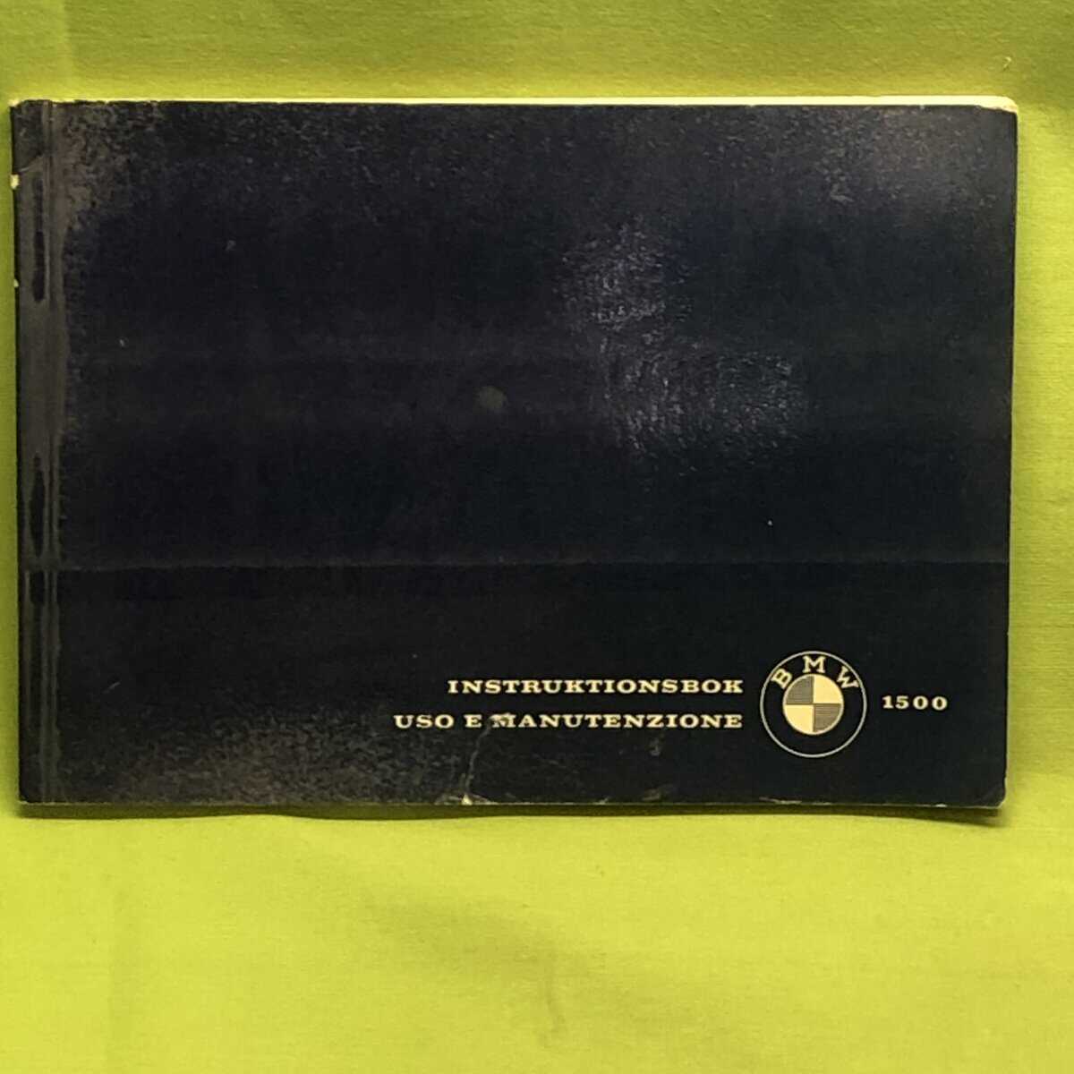 Instruktionsbok BMW 1500