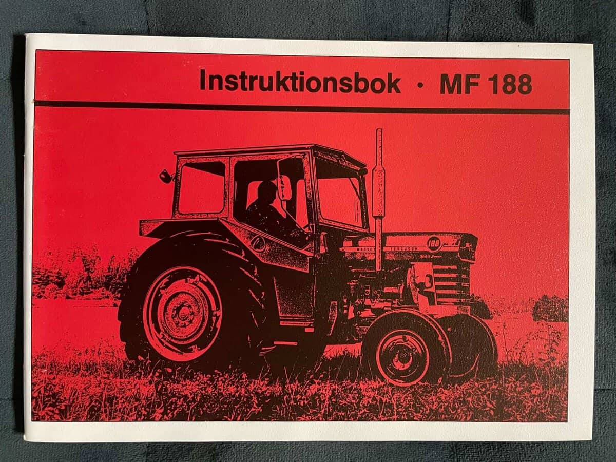 Instruktionsbok MF 188 (Massey Ferguson)