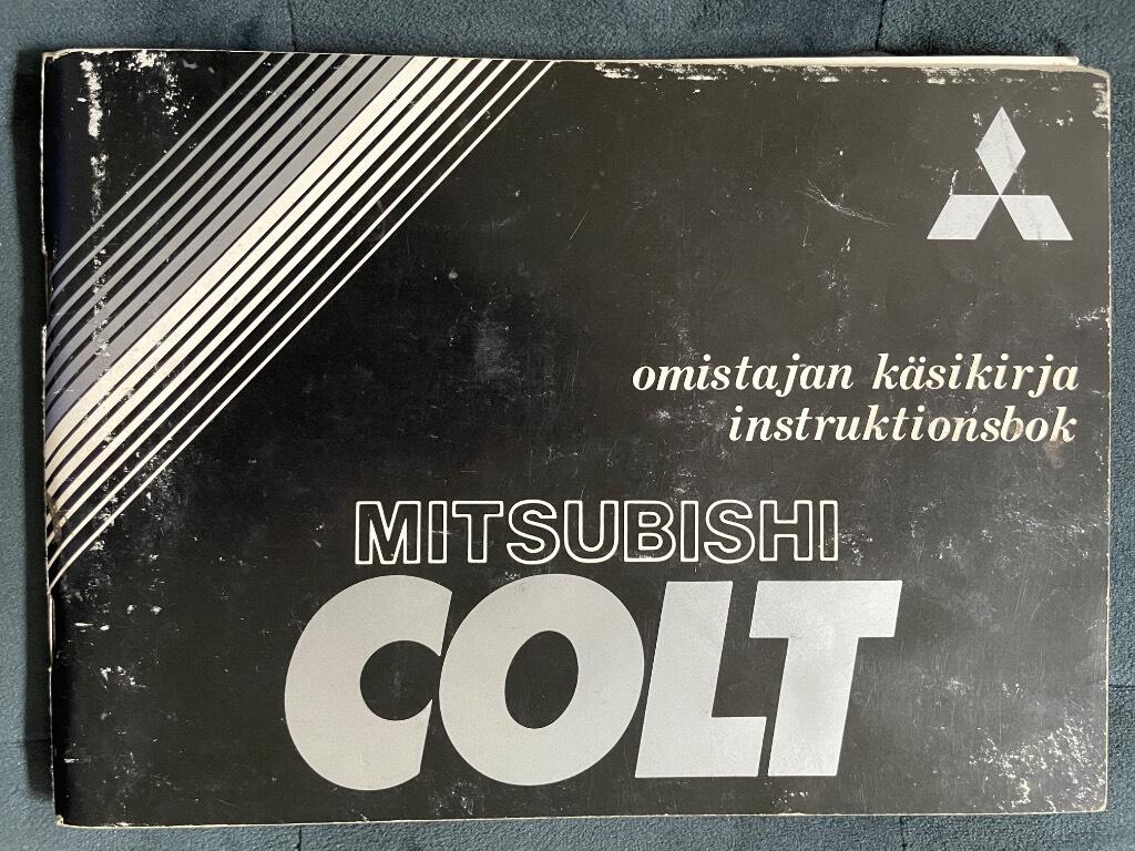 Instruktionsbok Mitsubishi Colt