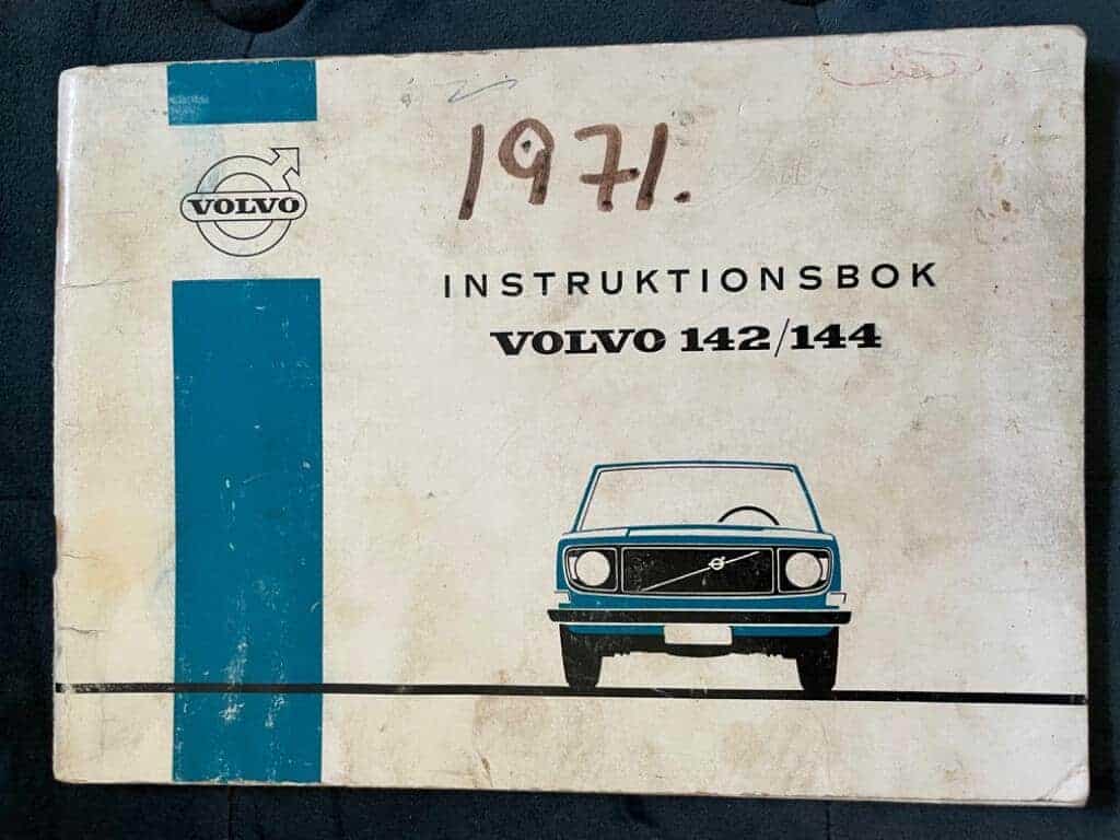 Instruktionsbok Volvo 142/144