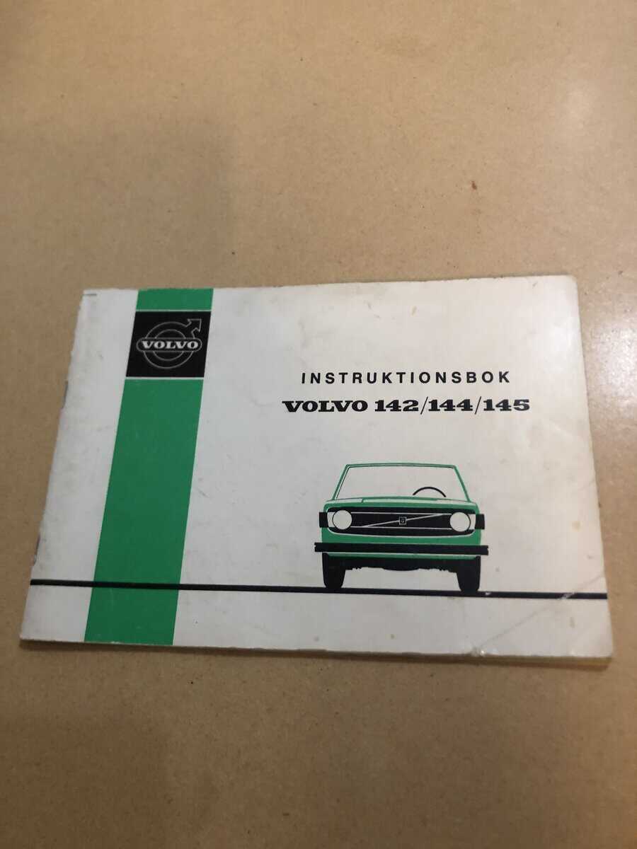 Instruktionsbok Volvo 142/144/145