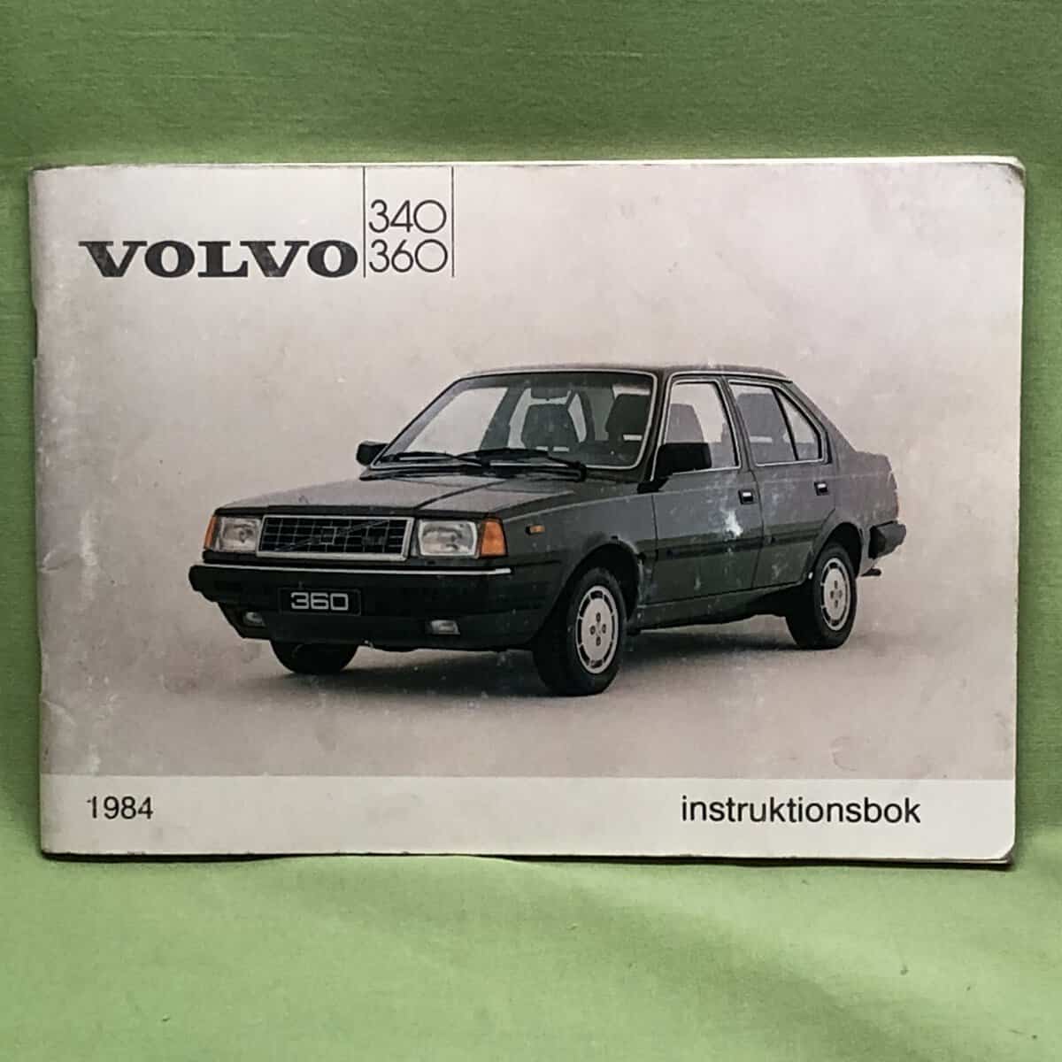 Instruktionsbok Volvo 340/360 1984