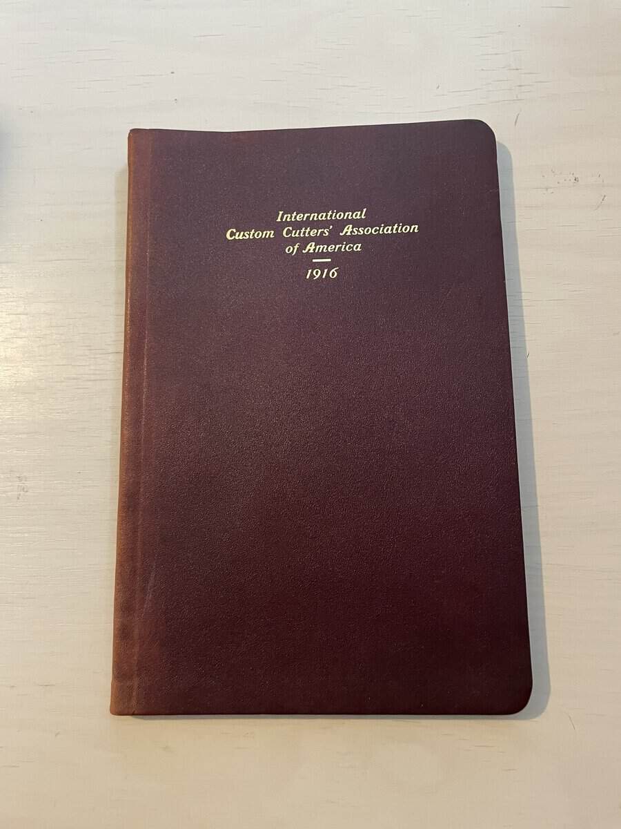 International Custom Cutters Association of America 1916 - Skrädderi