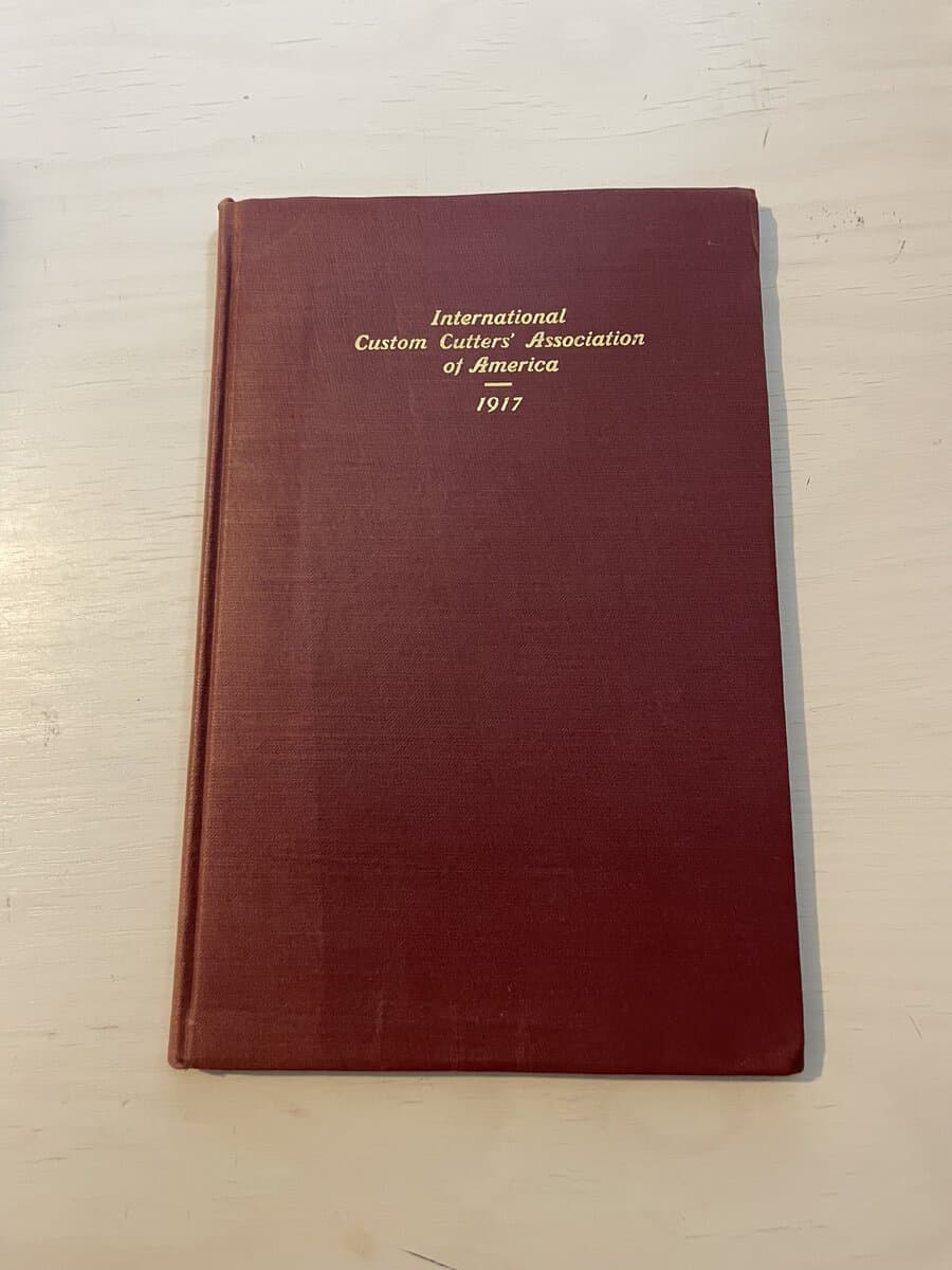 International Custom Cutters Association of America 1917 - Skrädderi
