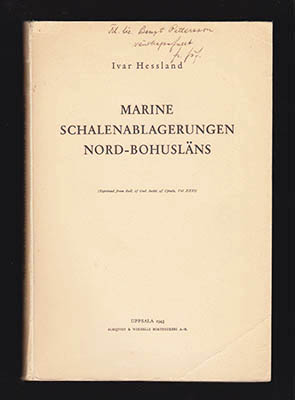 Ivar Hessland : Marine Schalenablagerungen Nord-Bohusläns