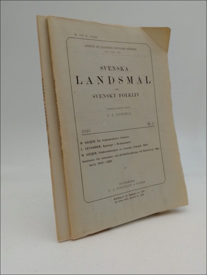 J. A. Lundell : Svenska landsmål (146) (147)