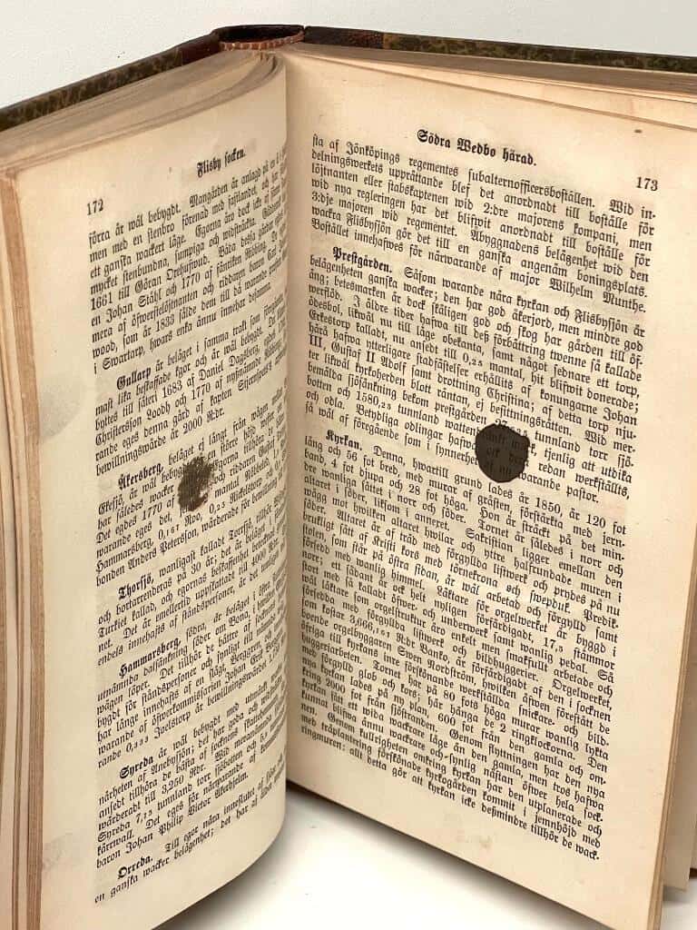 J Allvin : Beskrifning öfwer Mo samt N:a och S:a Wedbo härader i Jönköpings län ; Beskrifning öfver Wista härad uti Jönköpings län