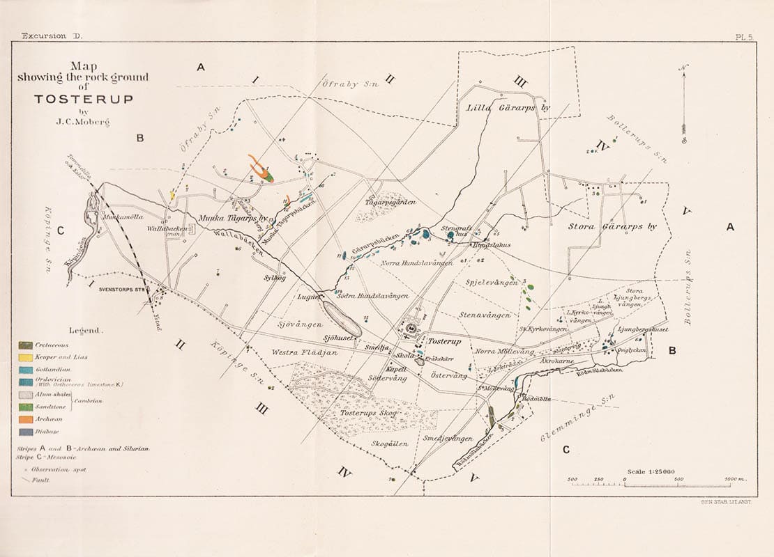 J. C. Moberg : Guide for the principal silurian districts of Scania