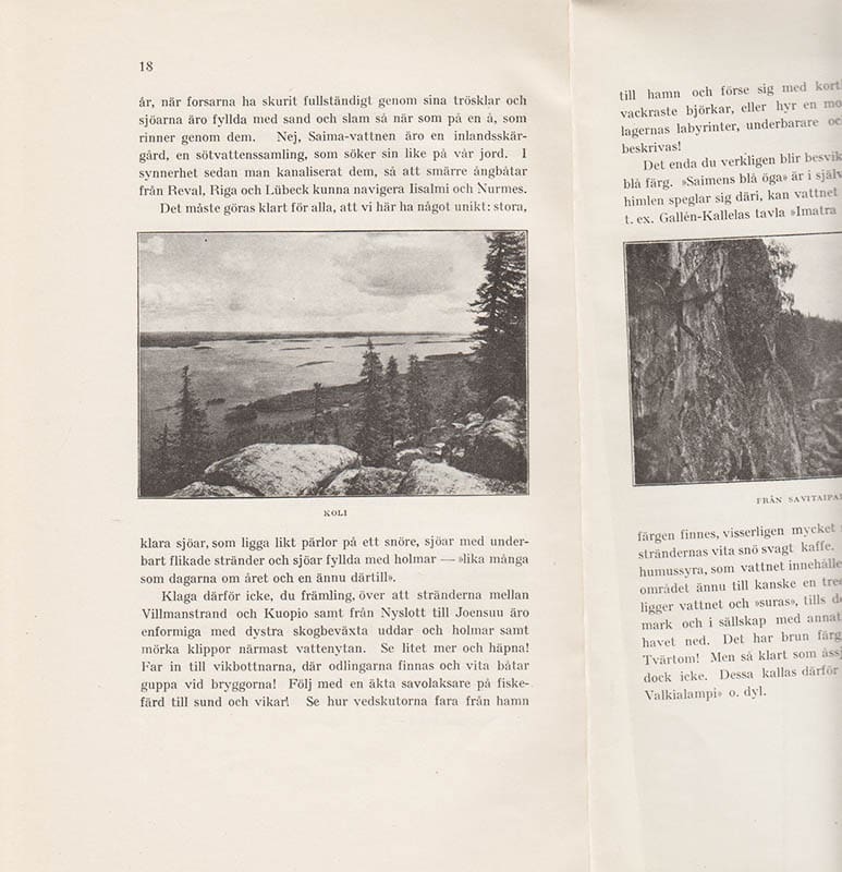 J. E. Rosberg : Saima-området