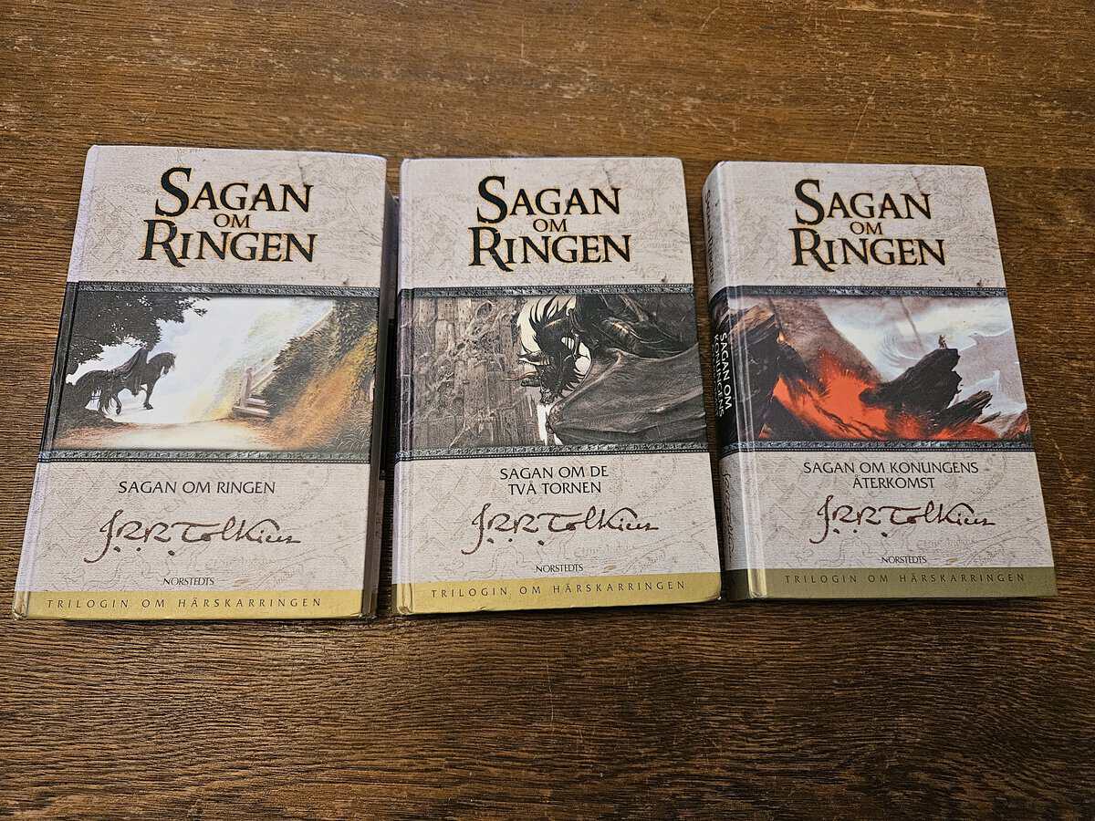 J R R Tolkien : Sagan om Ringen-trilogin del 1-3