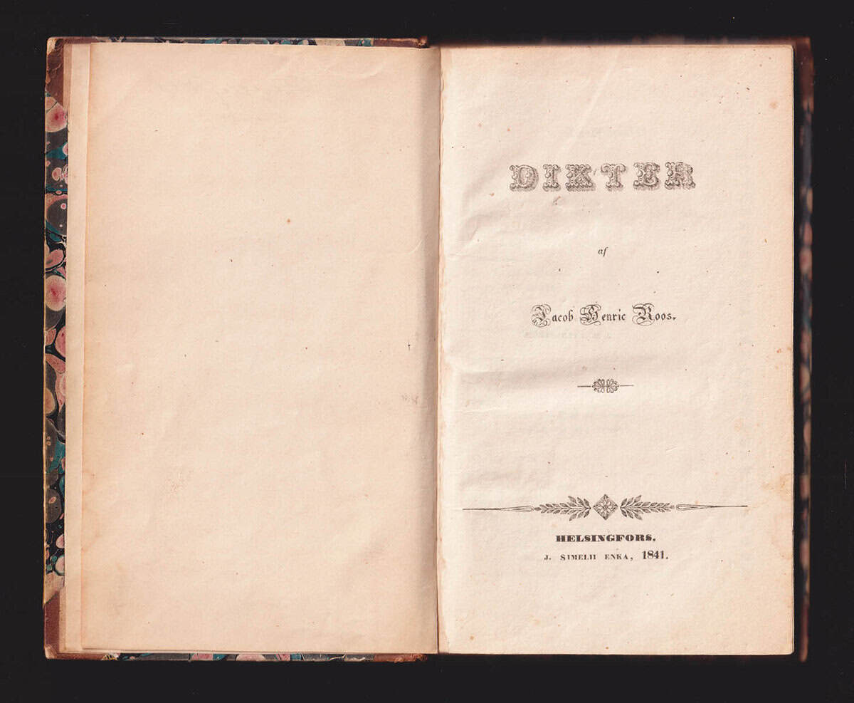 Jacob Henric Roos : Dikter. (Första Häftet) - Andra Häftet (allt som utkom)