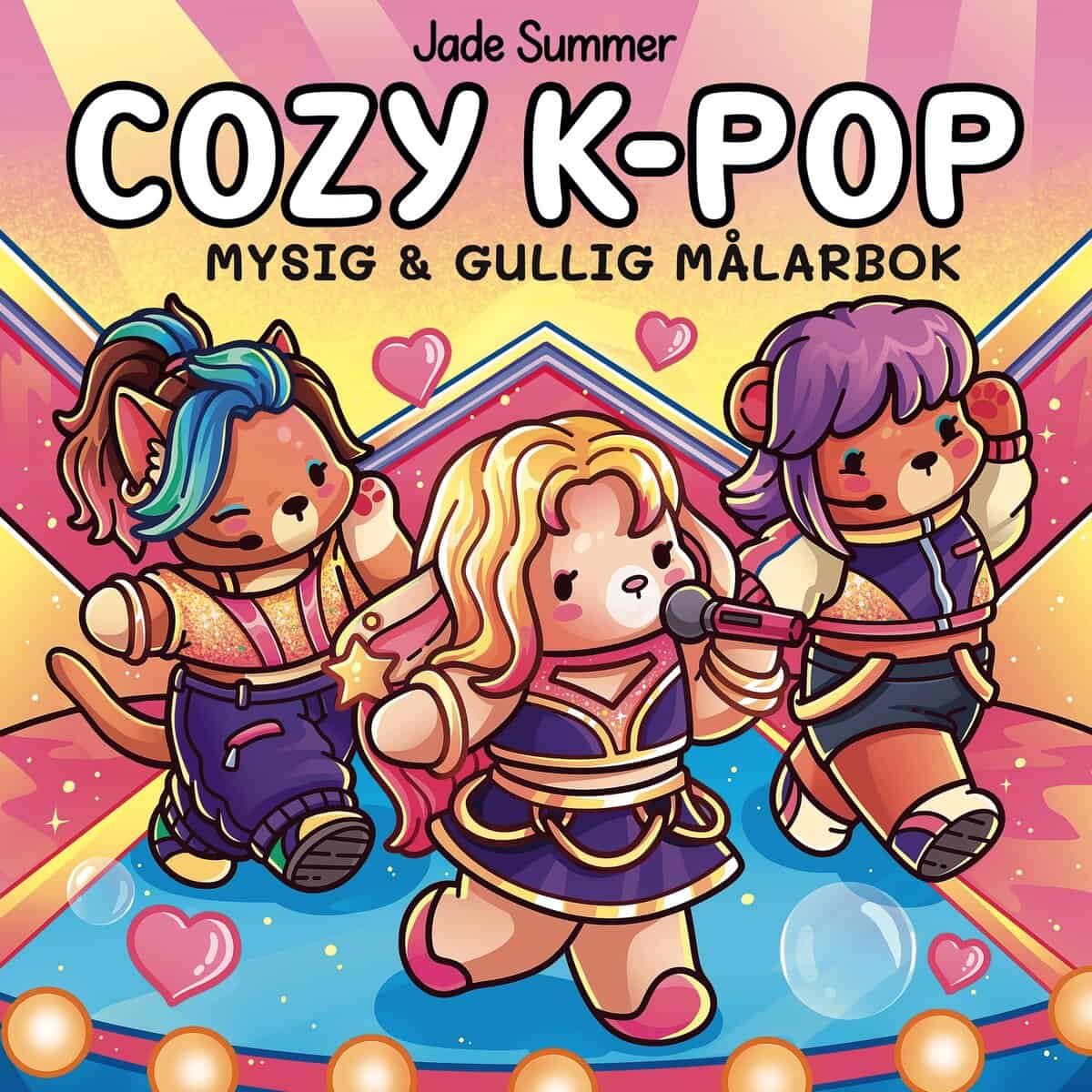Jade Summer : Cozy K-POP. Mysig och gullig Cozy Coloring målarbok från Jade Summer