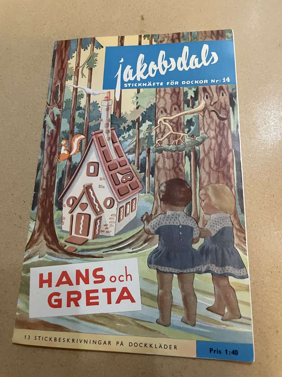 Jakobsdals stikhäfte för dockor nr 14 - Hans och Greta