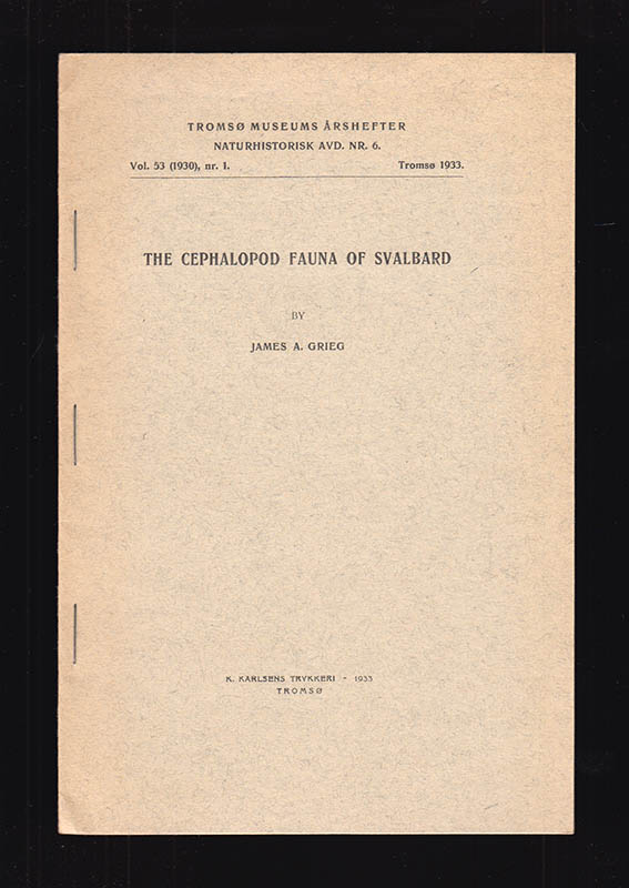 James A. Grieg : The Cephalopod fauna of Svalbard