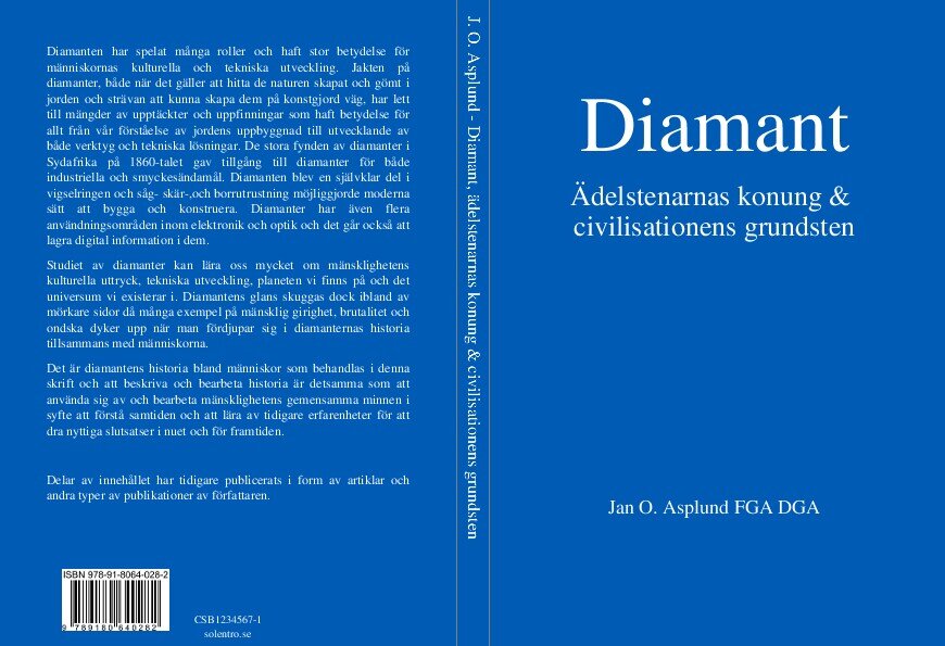 Jan Asplund : Diamant : ädelstenarnas konung & civilisationens grundstenar