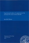 Jan-Erik Nilsson : Experimental studies of components in the treatment for social anxiety disorder