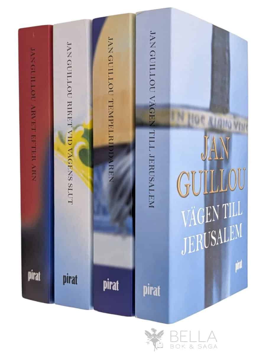 Jan Guillou : 4 böcker om Arn Magnusson - Vägen till Jerusalem / Tempelriddaren / Riket vid vägens slut / Arvet efter Arn