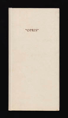 Jan Olof 'Jolo' Olsson : 'Opris'. Några kåserier kring Operakällaren