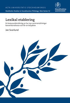 Jan Svanlund : Lexikal etablering