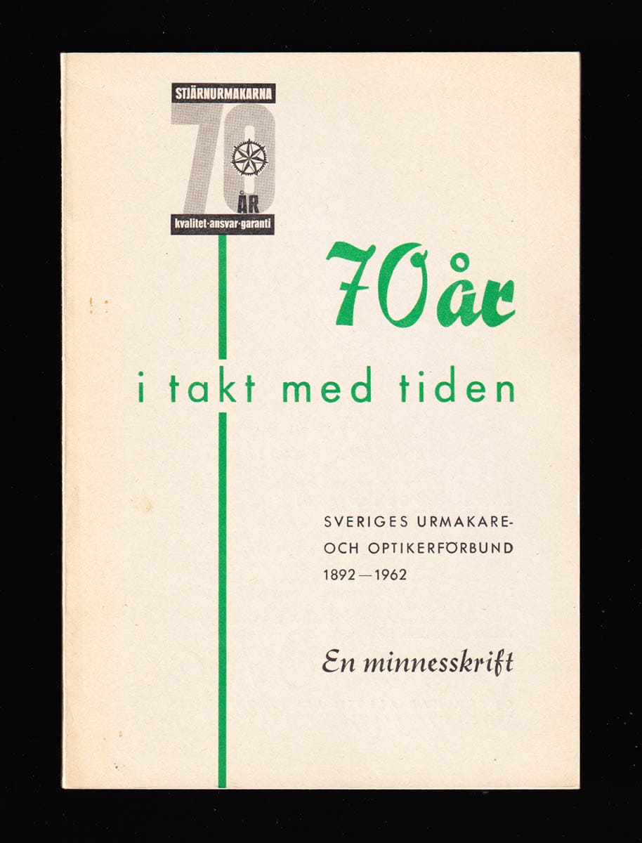 Jarl Blomquist : [Urmakeri]. Sveriges urmakare- och optikerförbund 1892-1962. En minnesskrift