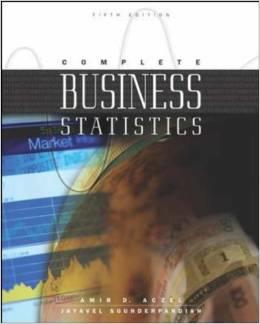 Jayavel Sounderpandian Amir D. Azcel : Complete Business Statistics