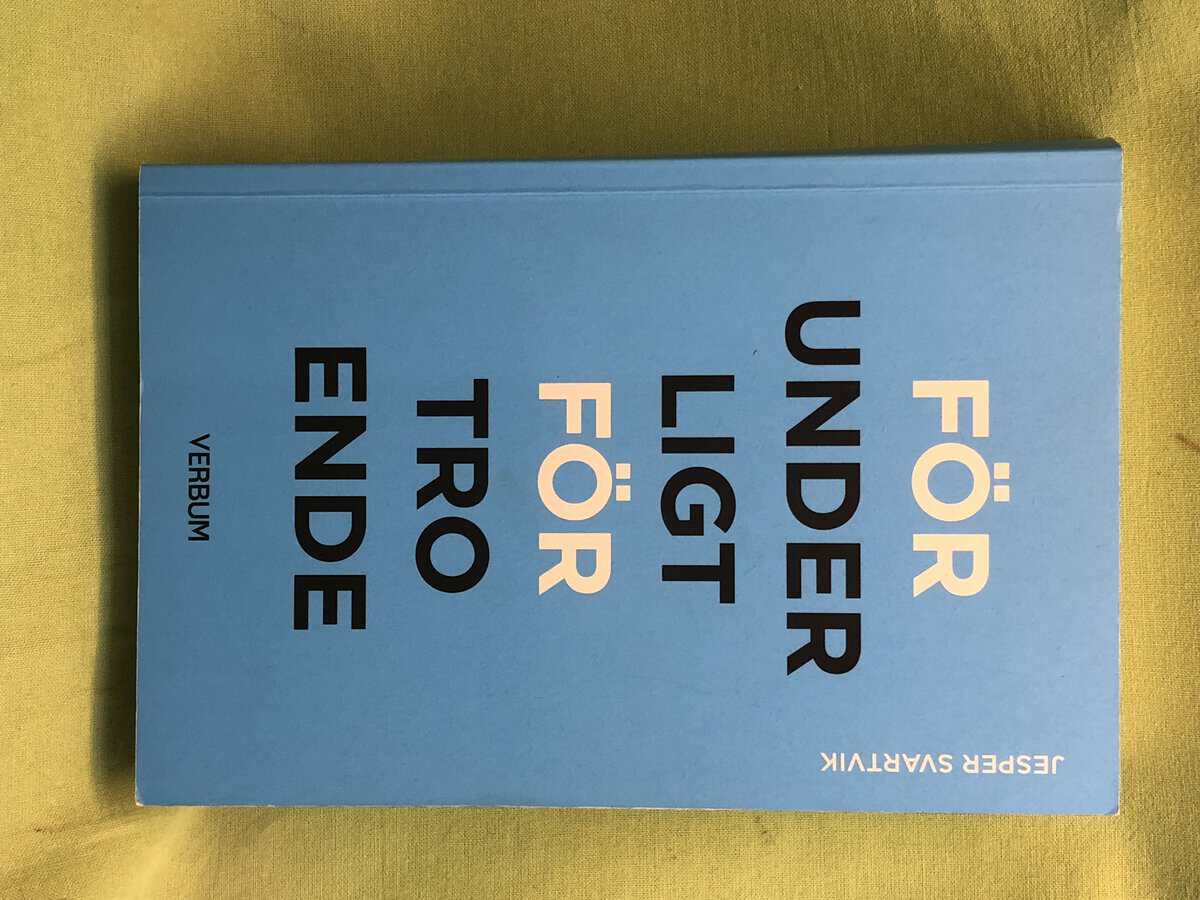 Jesper Svartvik : Förunderligt förtroende