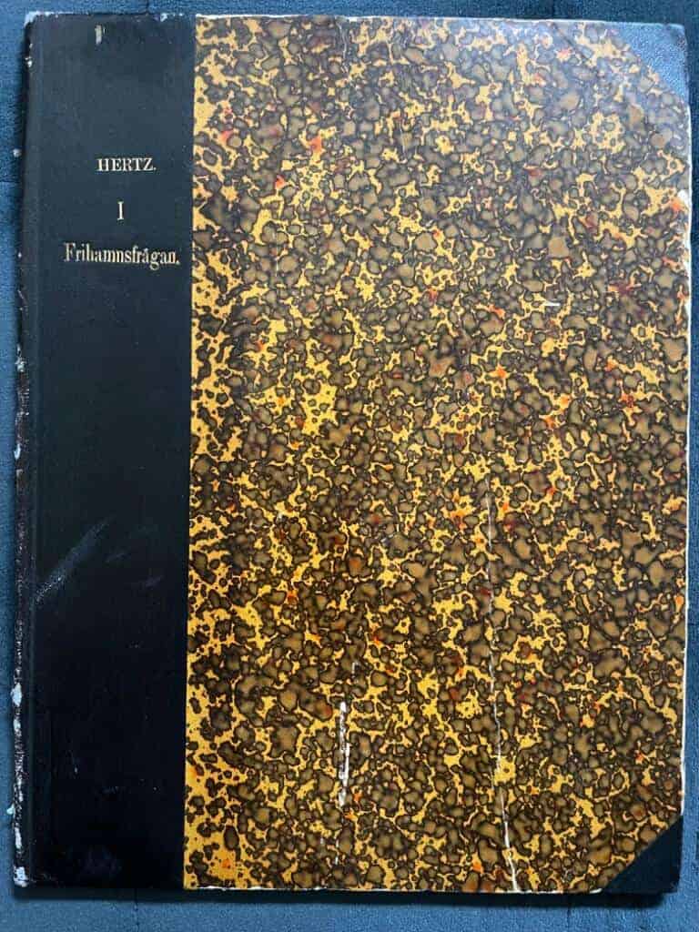 Johan August Hertz : I Frihamnsfrågan