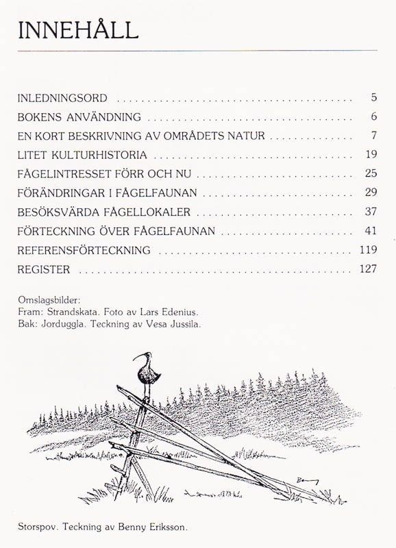 Johan Elmberg : Fåglar i Nordmaling och Bjurholm. En bok om fågellivet i Ångermanlandsdelen av Västerbottens län