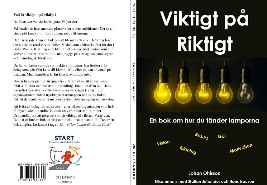 Johan Ohlsson : Viktigt på riktigt