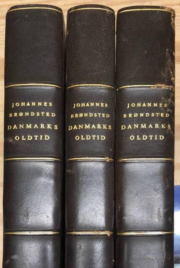 Johannes Bröndsted : Danmarks Oldtid I-III. Stenalderen - Bronzealderen - Jernalderen.