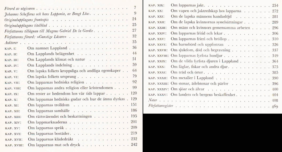Johannes Schefferus : Lappland
