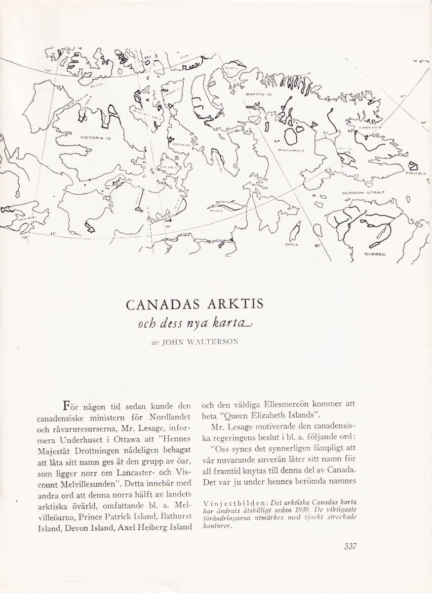 John Walterson : Canadas arktis och dess nya karta