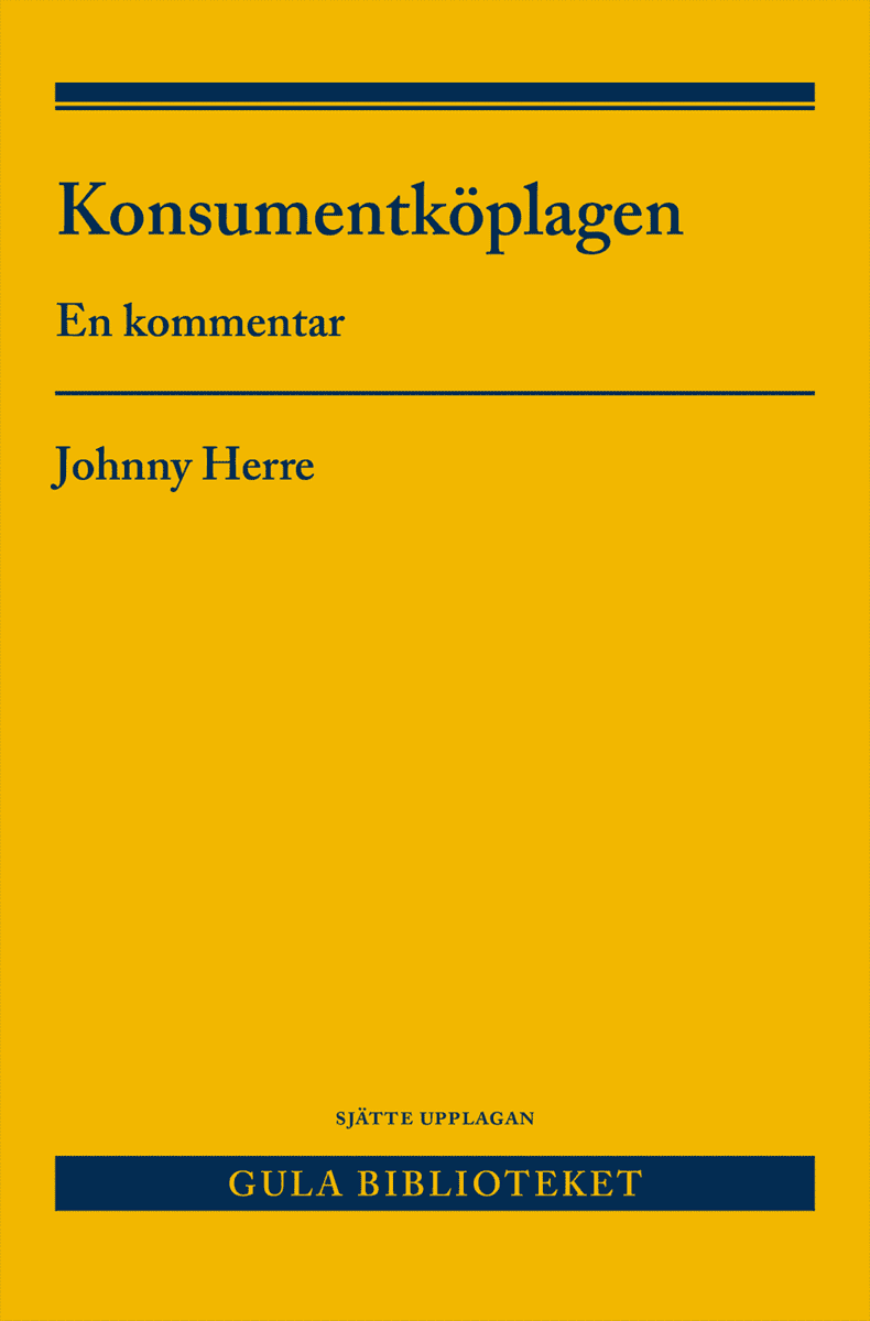 Johnny Herre : Konsumentköplagen : en kommentar