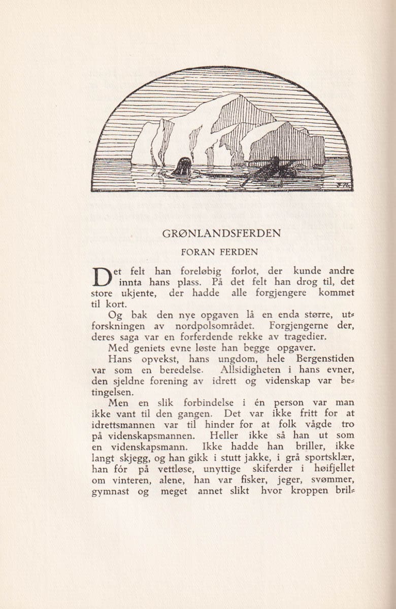 Jon Sørensen : Fridtjof Nansen. En bok for norsk ungdom. Med 50 illustrasjoner