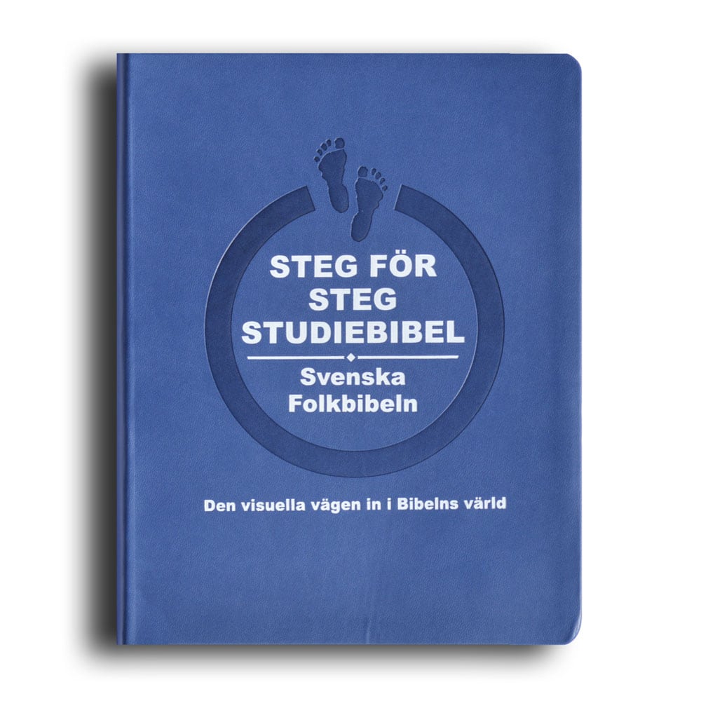 Jonas Dagson : Steg för steg studiebibel blå skinnimitation
