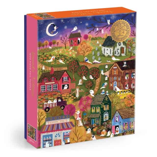 Galison : Joy Laforme Spooky Village 1000 Piece Foil Puzzle