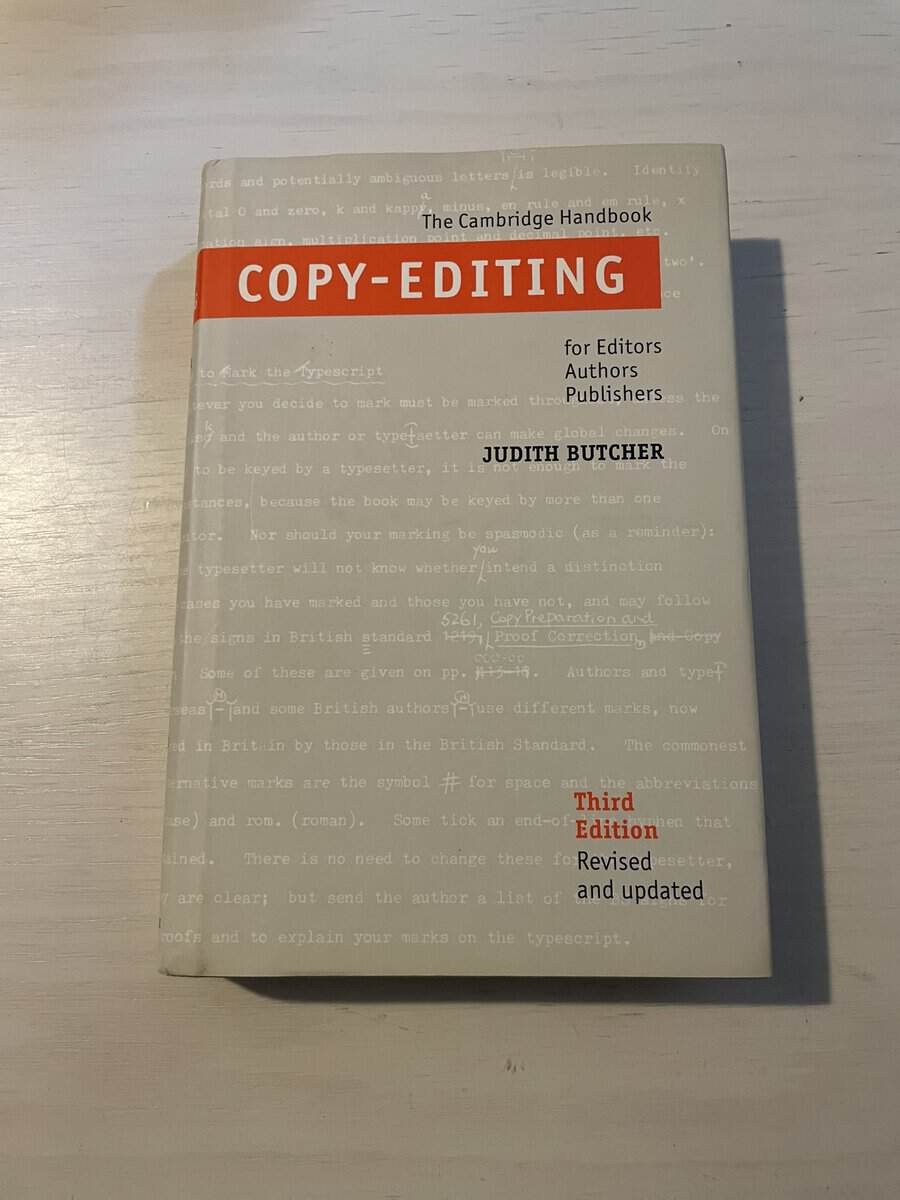 Judith Butcher : Copy-editing