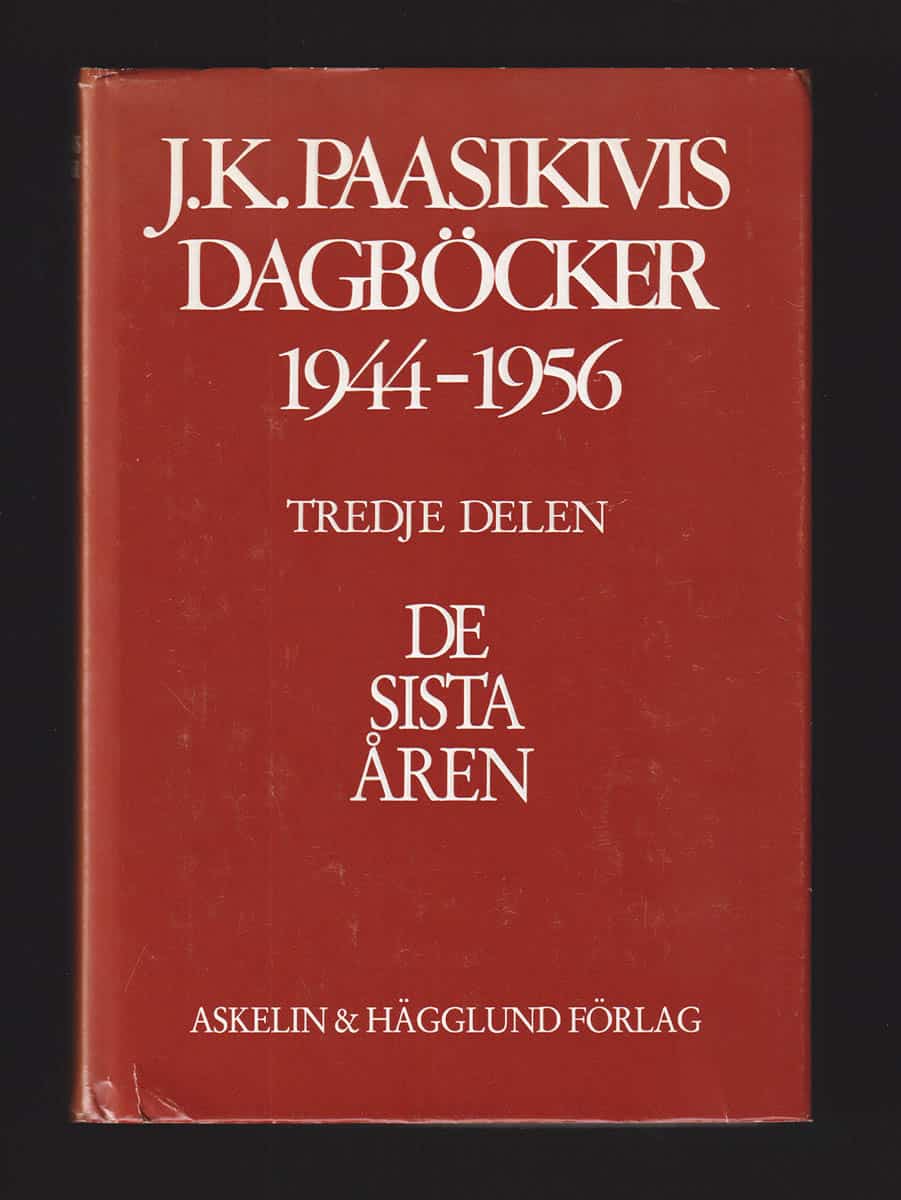 Juho Kusti Paasikivi : J.K. Paasikivis dagböcker 1944-1956. Tredje delen. De sista åren (17.2.1950-10.4.1956)
