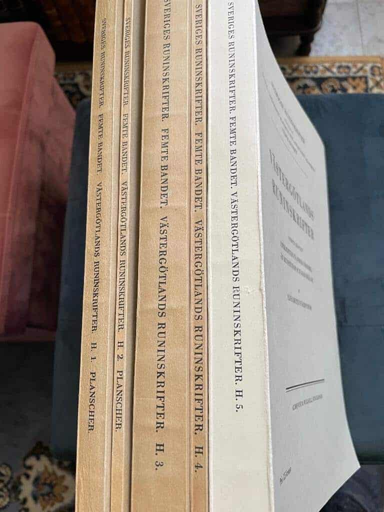 Jungner, Hugo ; Svärdström, Elisabeth : Västergötlands runinskrifter H. 1-5 (komplett)