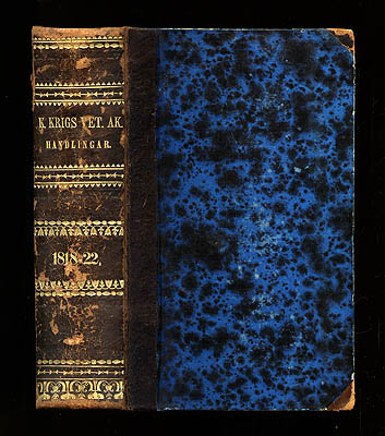 K. KRIGS VET. AK. HANDLINGAR 1818-22 [=ryggtitel]