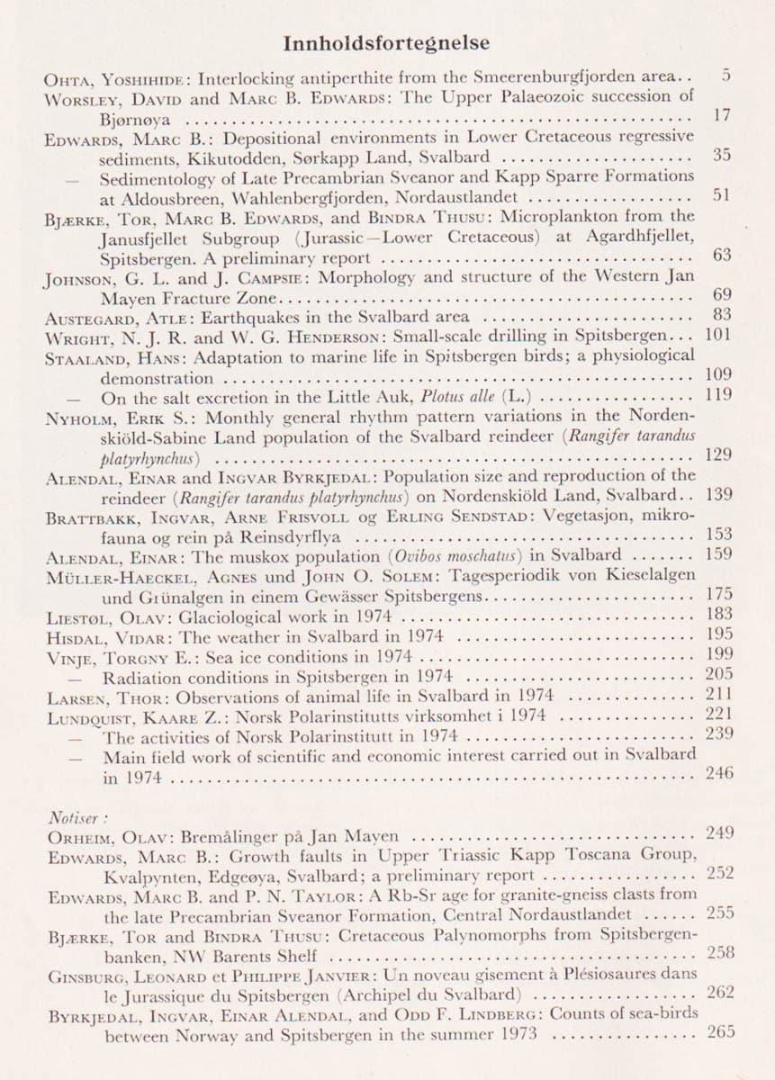 Kaare Z. Lundquist : Årbok 1974