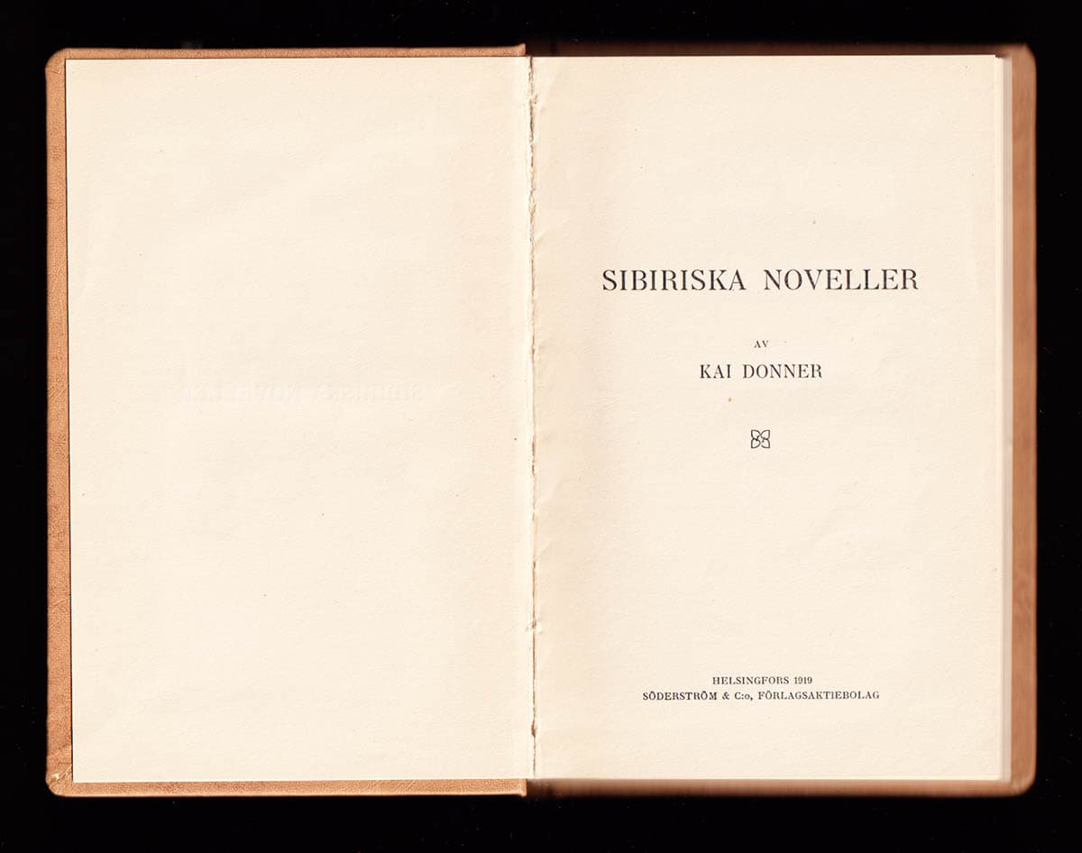 Kai Donner : Sibiriska noveller