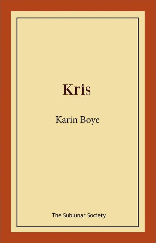 Karin Boye : Kris