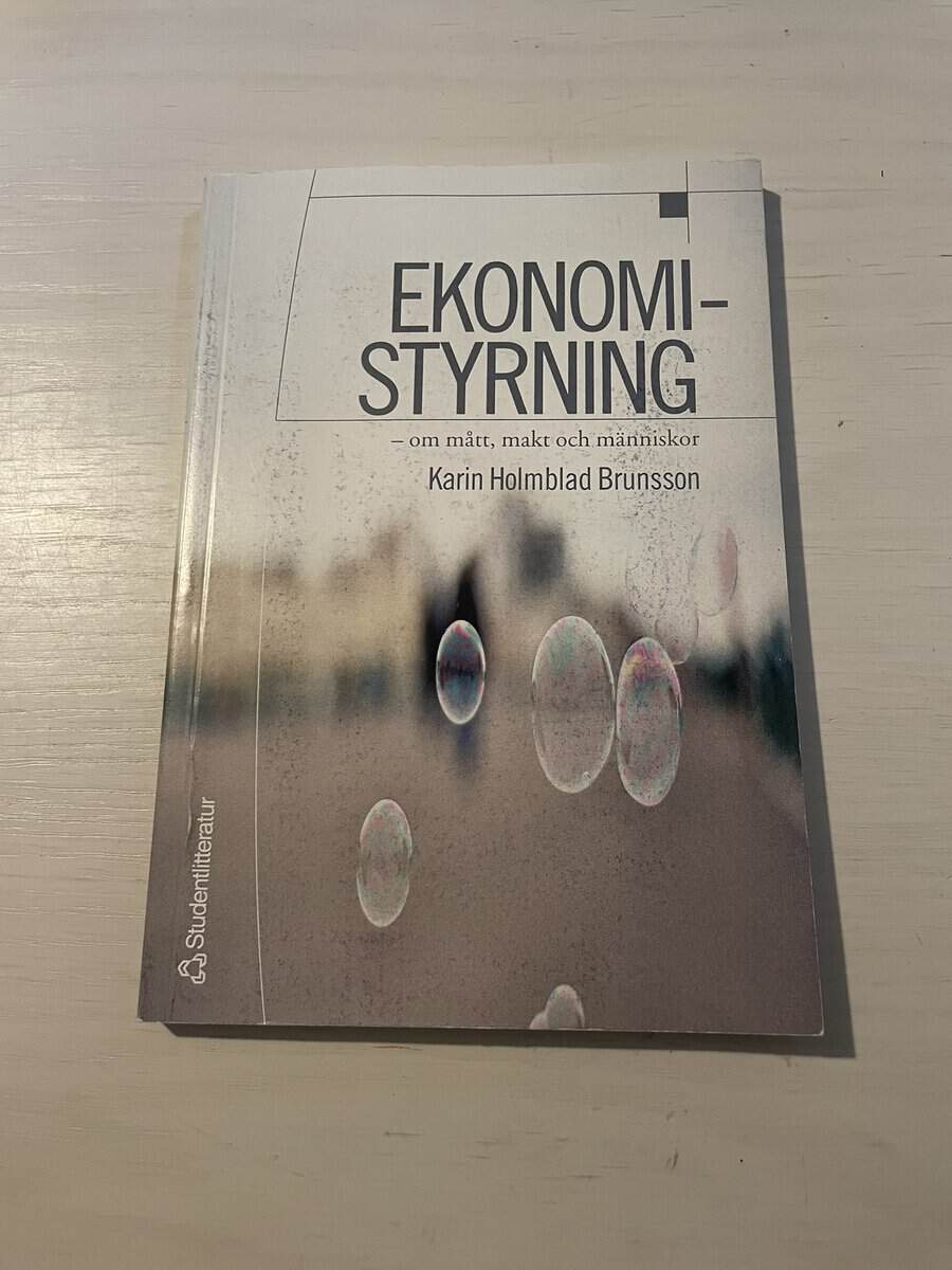 Karin Brunsson : Ekonomistyrning