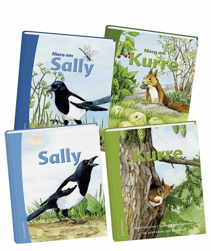 Karin Danielsson : Sally och Kurre, fyra olika böcker