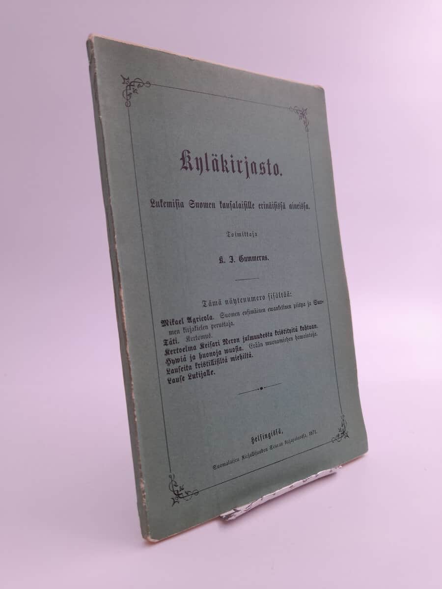 Karl Jacob Gummerus : Kyläkirjasto