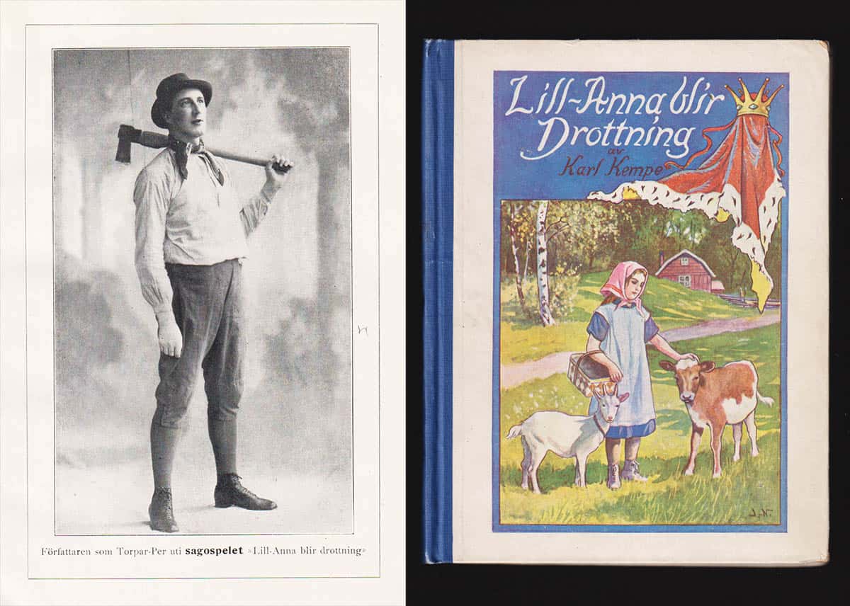 Karl Kempe : Lill-Anna blir drottning. Saga. Utarbetad efter sagospelet med samma namn