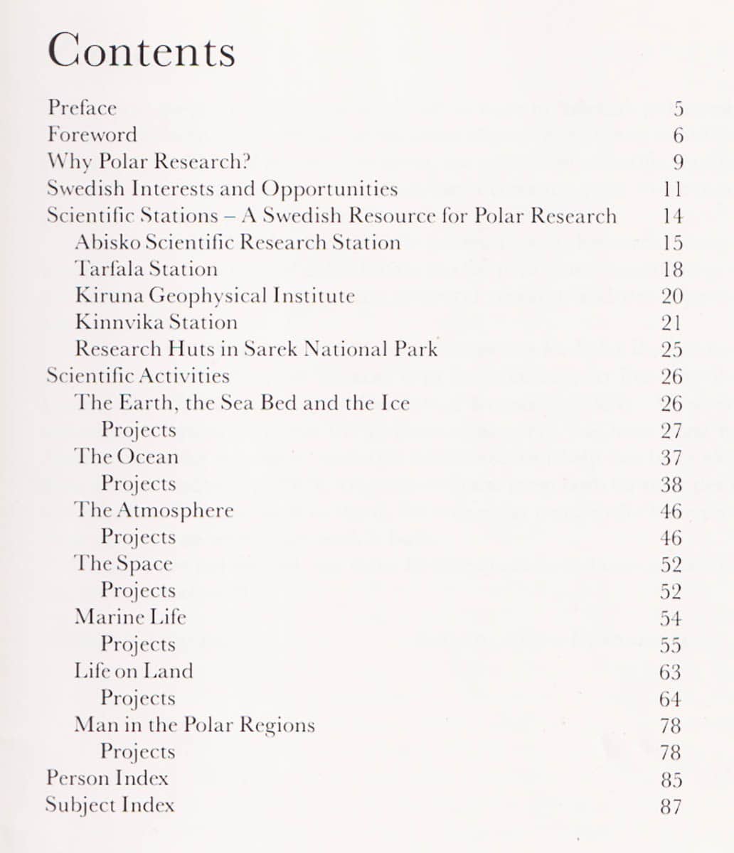 Karlqvist, Anders ; Björn-Rasmussen, Solgerd [Editors] : Swedish Polar Research. [Report 84:1]